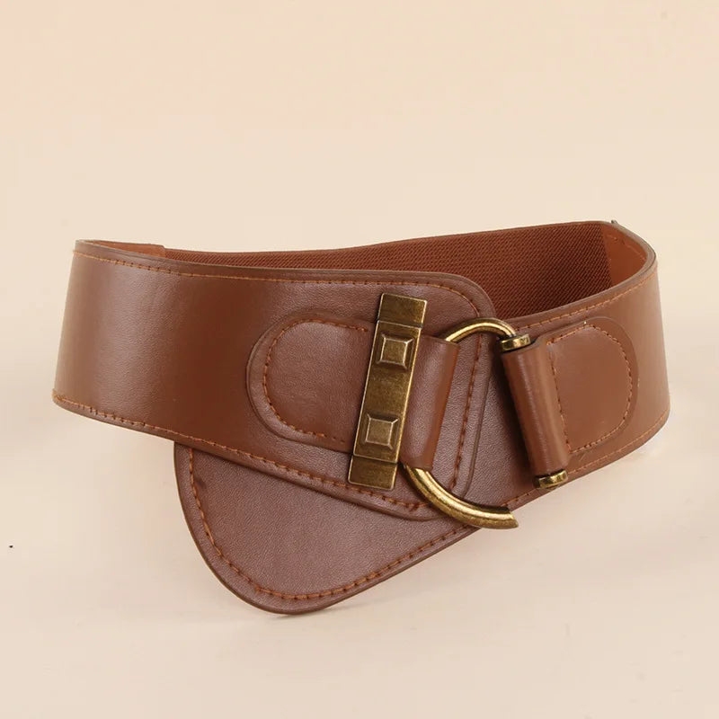 ZhejiangChoice Taillengürtel Elastisch Elegant - PU 8 Cm