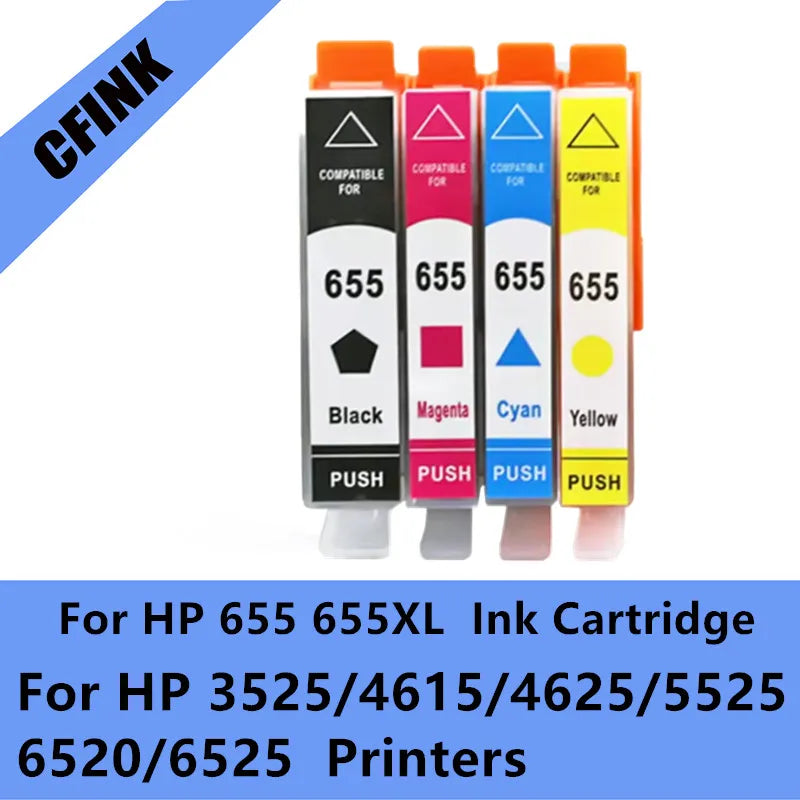 Cartuș de cerneală HP 655 655XL pentru imprimante HP 655 Deskjet 3525 5525 4615 4625 4525 6520 6525 6625