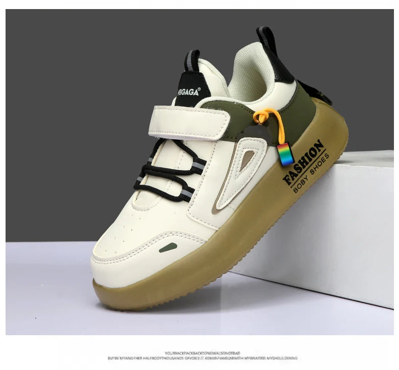 Jungen Mode Skate Schuhe 2025 - Dämpfende Sohle Fußgewölbe-Unterstützung - Plattfuß Casual Sneakers Schulschuhe