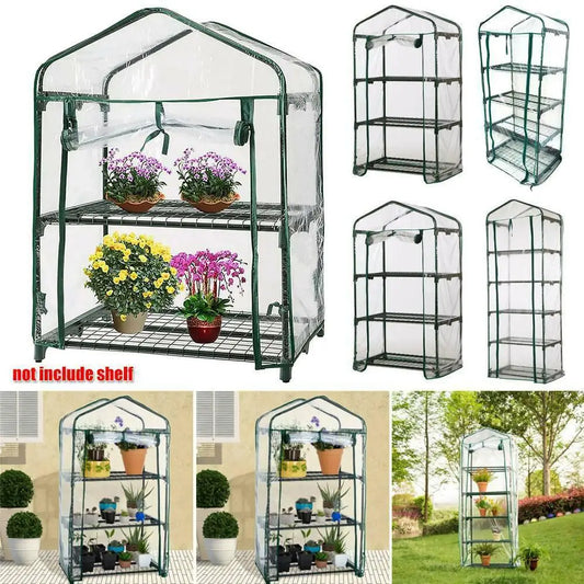 Greenhouse Cover Outdoor Grow Tent Flower And Plant Insulated Warming Shed Sunroom Insulated Rainproof Trellis Garden Accsesory