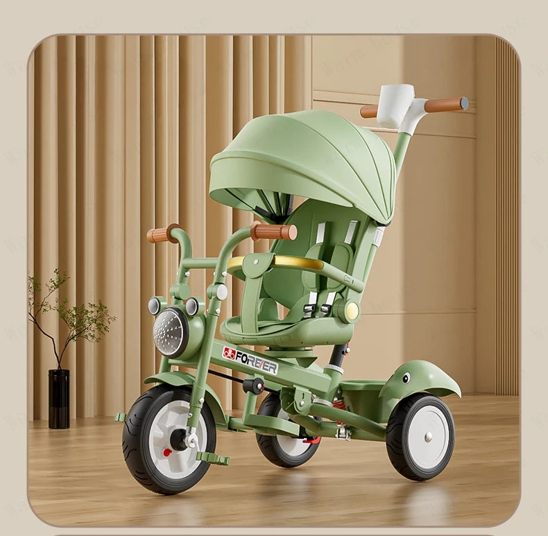 Neues Kindertrikot, Recliner und Sitzender Foldable Portable Stroller, 1-6 Jahre Alt Multifunktionales Kinderfahrrad