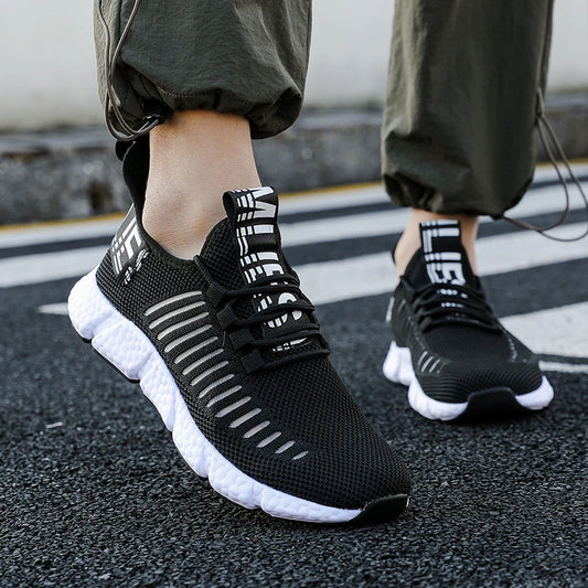 Men's 2024 Summer Sneakers Jogging Fashion Designer Original Sports Shoes Sneakers Lace Up Lightweight Hiking Casual Tenis Shoes - Golden Bridge Store