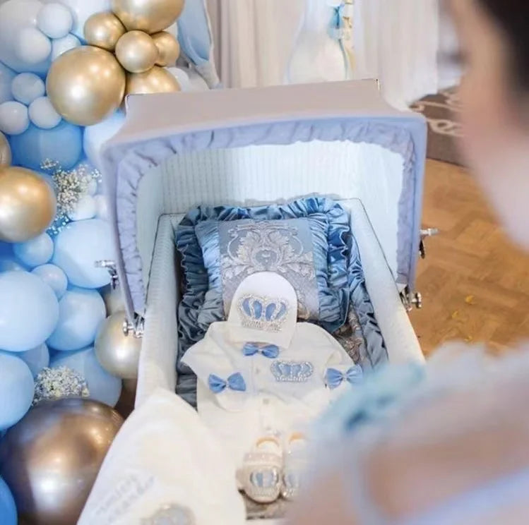 Baby-Outfit-Set 2025: 5-teiliges Spitzen-Baumwoll-Set für Neugeborene - Säuglingspflege-Kollektion