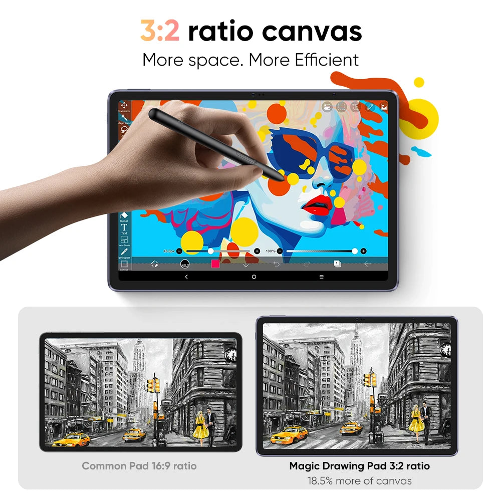 XPPen Magic Drawing Pad 12.2 inch Tablet Android 8GB/256GB 8000mAh with X3 Pro Pencil (16K Pressure/No Charging) Graphics Tablet