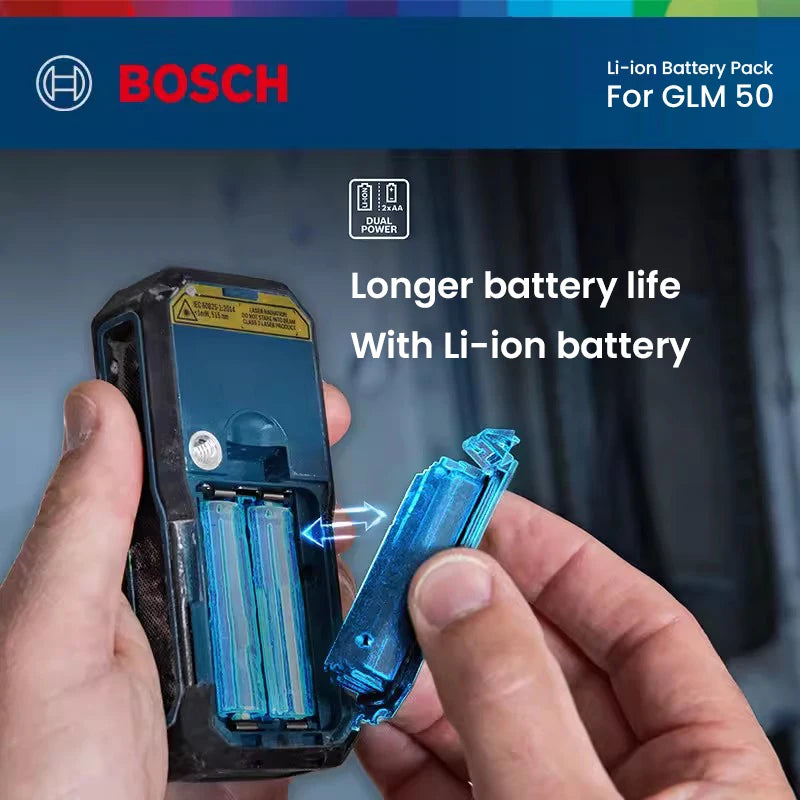 Bosch Laser Range Finder 3.7V Li-ion Battery Type-C Rechargeable Replacement Battery For GLM50-22 GLM50-25 GLM50-27 GLM50-23