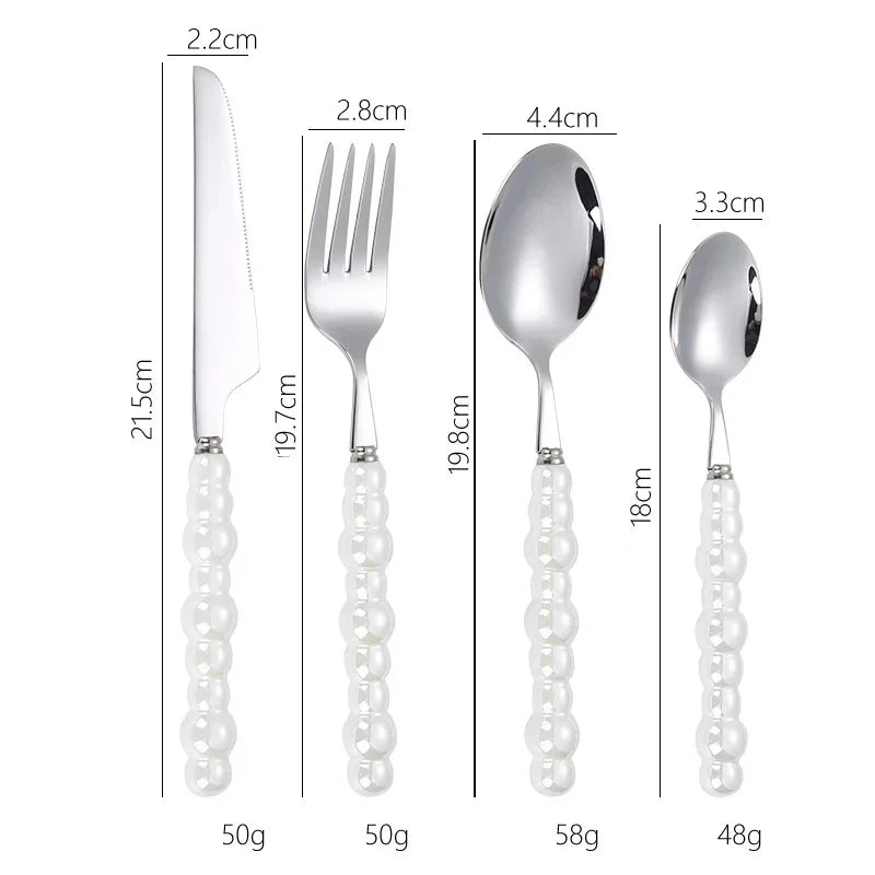 Choice Perlengriff Besteckset - 4 Teile 18/10 20 cm