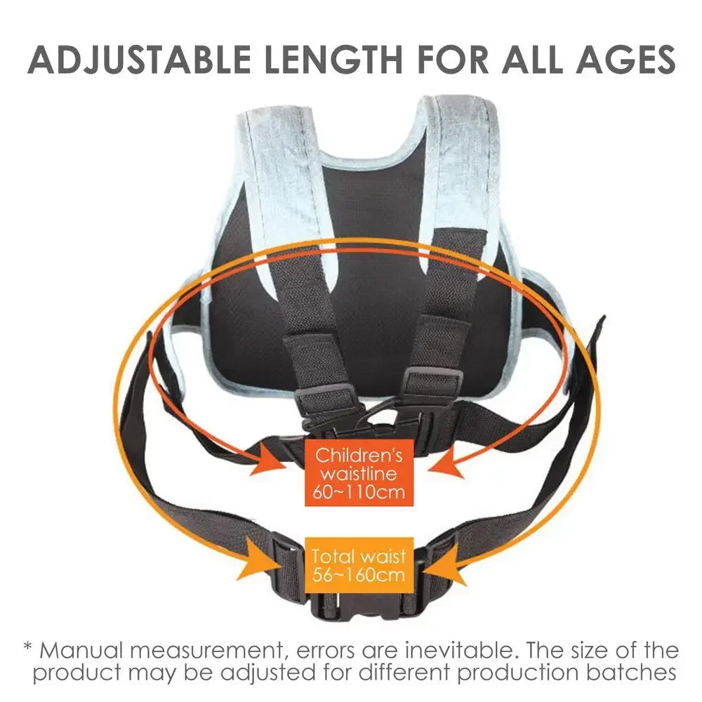 Kinder-Sicherheitsgurt 2025: Adjustable Motorcycle Children Security Strap Universal bicycle Kids tandem Safety Seat Belt Harness Toddler 2-12 Years Child Collection