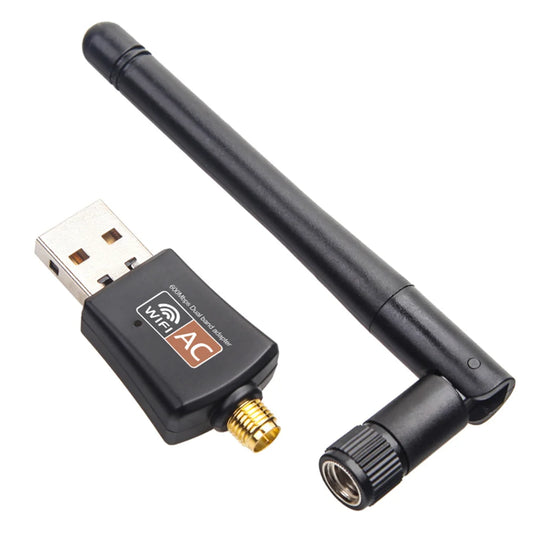 WiFi-Adapter 2025: Dual-Band 600Mbps USB - 2.4GHz 5GHz Antenna Collection