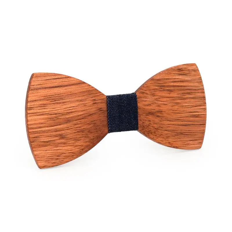 Novelty Design 3d Wooden Tie Pocekt Square Cufflinks Fashion Wood Bow Tie Wedding Dinne Handmade Corbata Wooden Ties