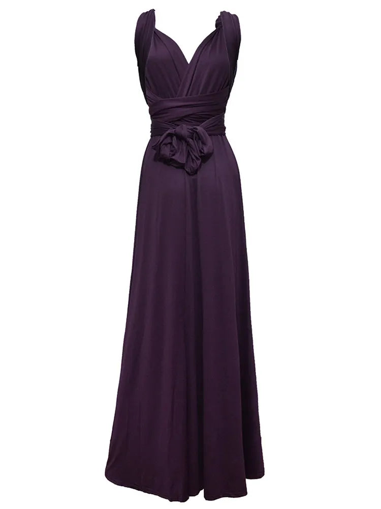 Sexy Women Boho Maxi Club Dress Red Bandage Long Dress Party Multiway Bridesmaids Convertible Infinity Robe Longue Femme