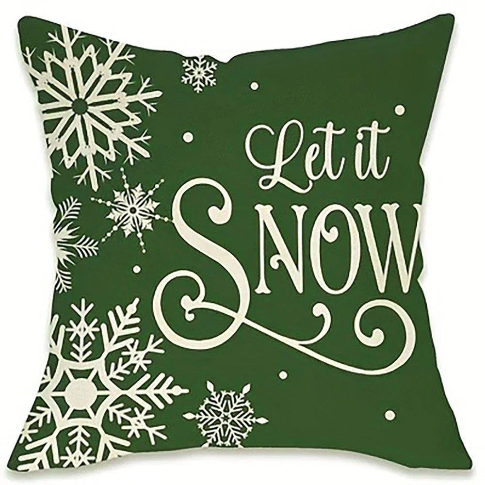 Merry Christmas holiday decoration pillow cover living room sofa car cushion cover home Bedroom room decoration New Year gift