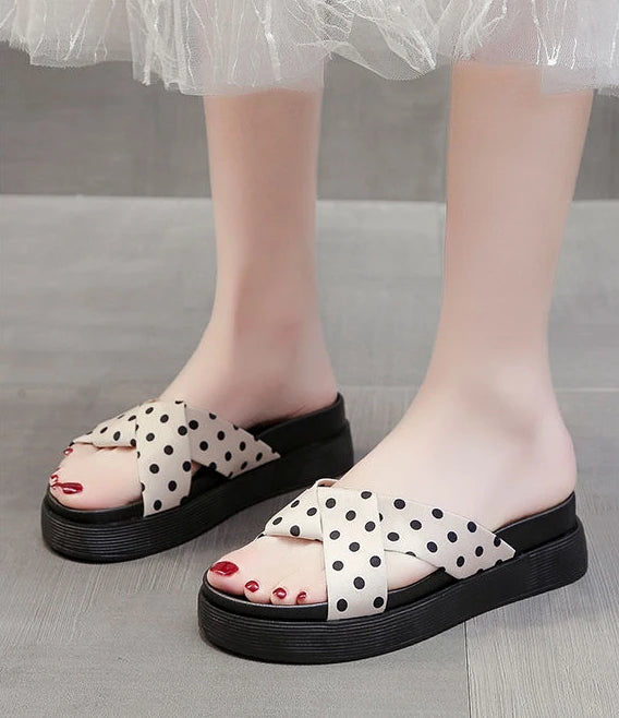 Damen Pantoletten und Sandalen - Strand Höhe Schwarze Schuhe - Günstig Premium Rutschfest Casual Slides Designer Luxus