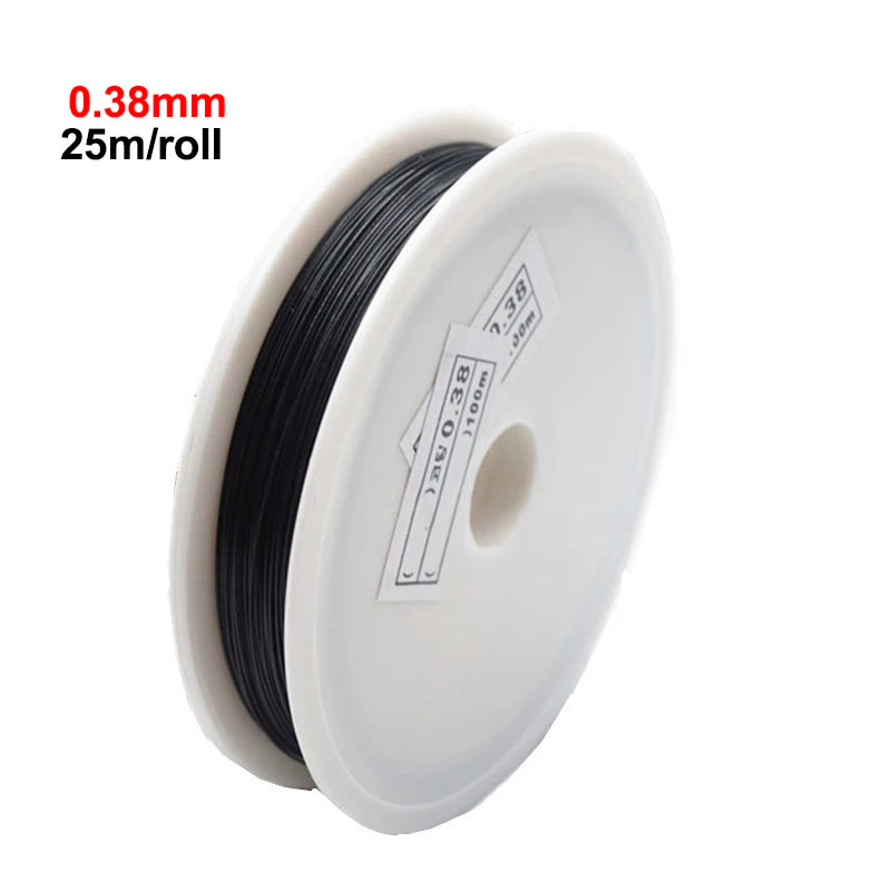 Coadă de tigru acoperită Moonrise - 25m 0.3-0.6mm Inox