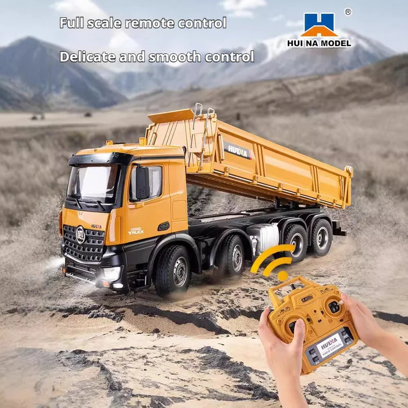 Camion basculant cu telecomandă YOQIDOLL 536 - 12 canale 1:14 8 roți