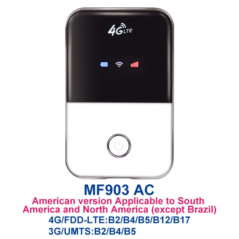 TIANJIE 4G LTE Router Portable WiFi - 150Mbps SIM USB