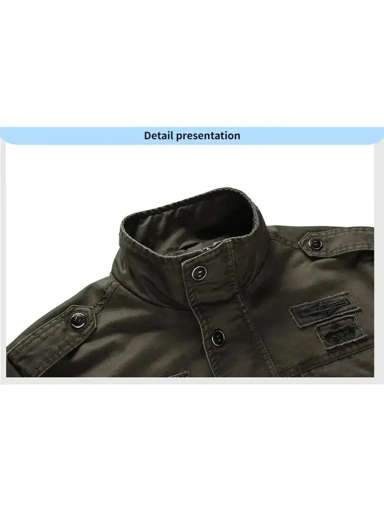 KletPro Casual-Jacke Pilotstil- Kapazität:2TaschenGröße6XL