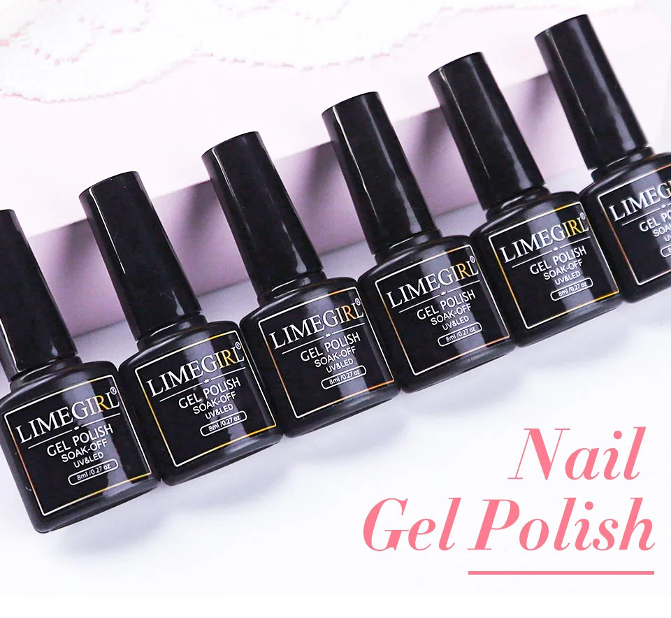 Nail Extension Kit Acrylic Gel Polish Nail Polish with UV LED Nail Lamp Manicure Kit and Base Coat Top Coat for Salon and Home