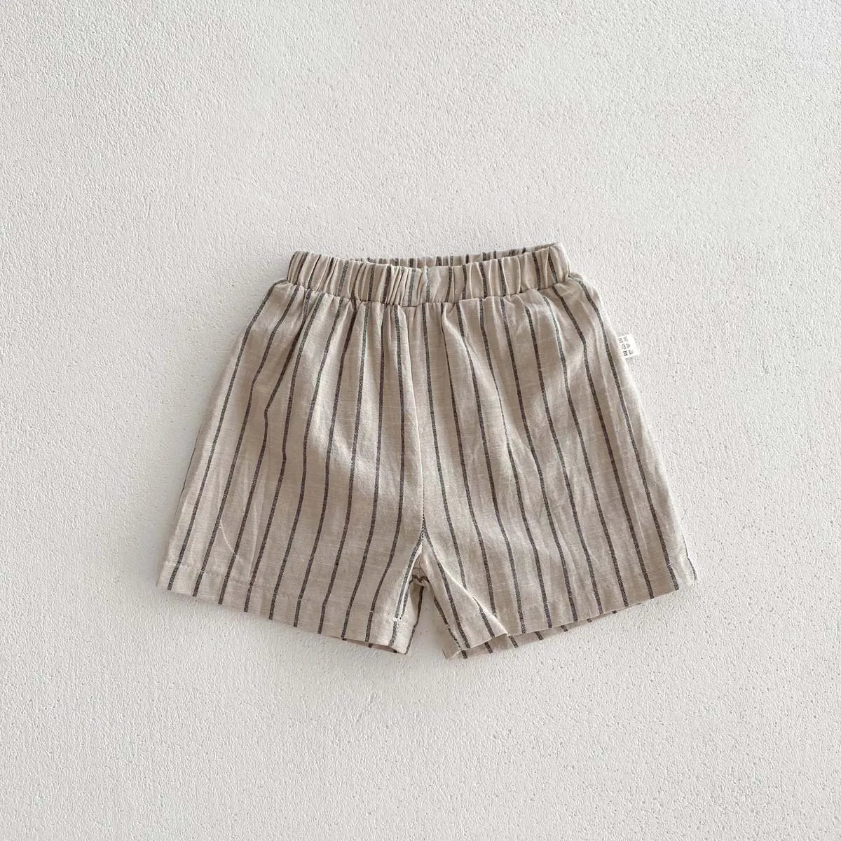 Copii stil coreean retro cu dungi mânecă scurtă tricou + pantaloni scurți set pentru copii mici băieți fete vară subțire casual la modă ținută