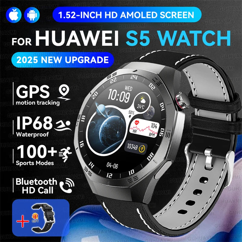 Huawei GT5 Pro AMOLED Display - 1.52 Zoll GPS IP68 Puls