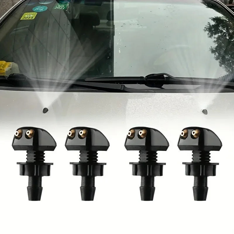 Car Windshield Wiper Washer Spray Nozzle Fits Most Car Models Car Adjustable Dual Holes Windshield Washer Nozzle Wiper