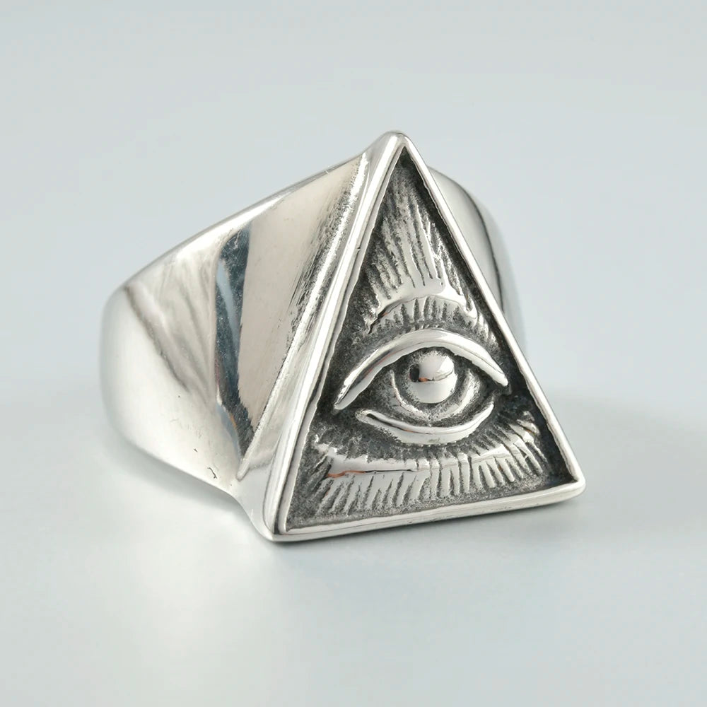 tajam BR231213 Glänzender Punk Ring - 316L Edelstahl 8mm