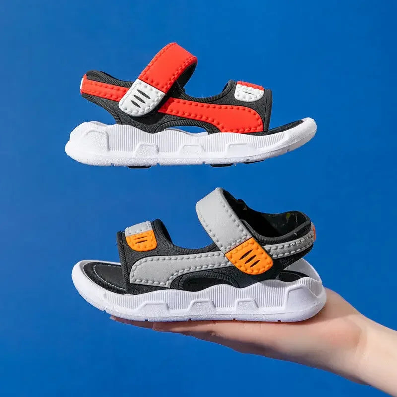 Sommer Baby Sandalen 2025 - Einfarbig Baby Jungen Weiche Sohle - Rutschfest Jungen Mädchen Kleinkind Strand Schuhe