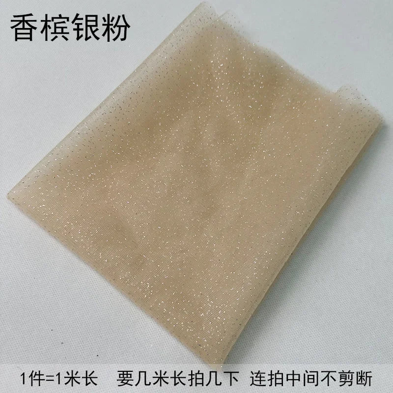 TüllPro Glitzer-Tüll - Chiffon Polyester 160cm Reißfest