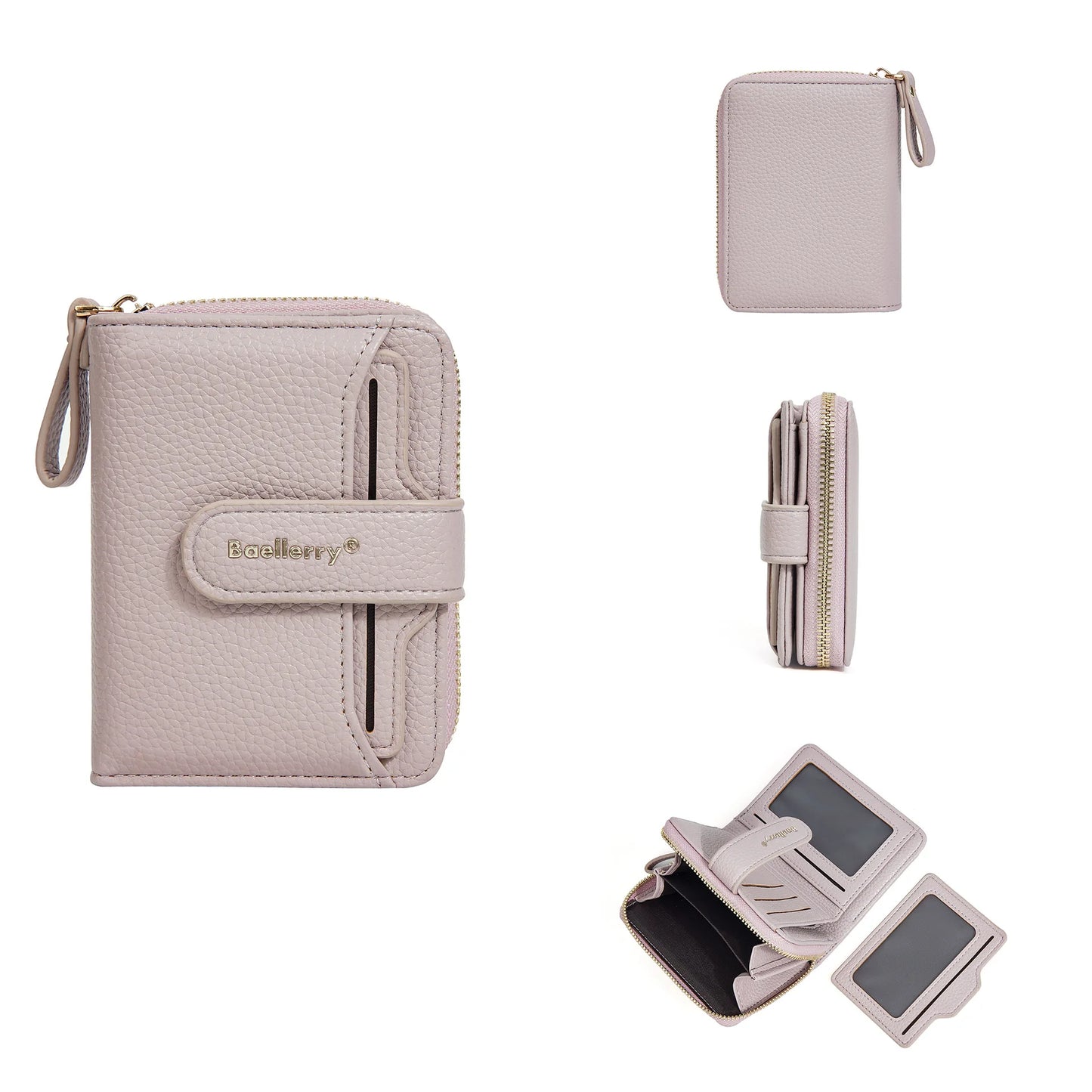 Neue Kurz Frauen Reißverschluss Geldbörsen Große Kapazität Karten Halter Marke Weiblich Portemonnaies Qualität Münz Tasche Foto Halter Geldbörse Für Mädchen