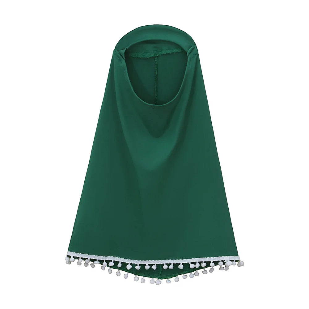Henan EHF046 Mädchen Hijab Set Überkopf Schal - 2 Stk 110