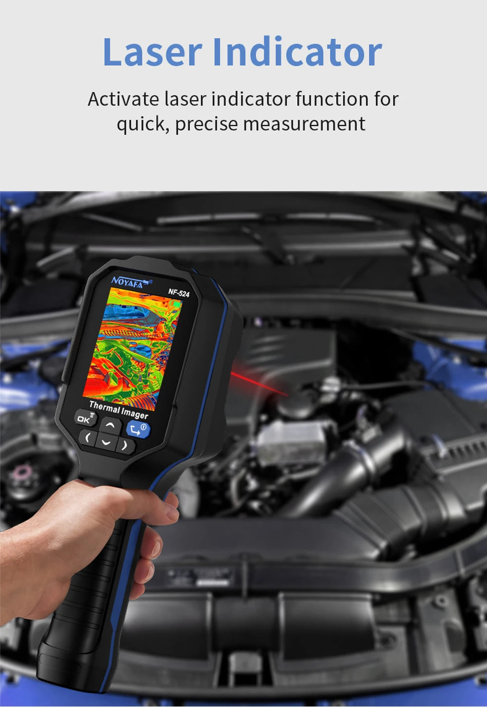 NOYAFA Infrarot Wärmebildkamera 120x90 Thermal Imaging Camera NF-524 Thermal Imager Pipeline Leak Automotive Inspect Tools