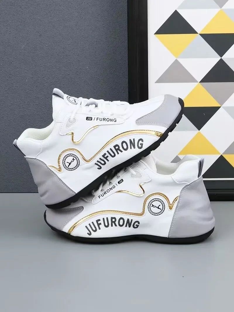 Man 2024 Luxury Sneakers Sports Shoe Women Casual Sneakers Chunky Sneakers Couples New Designer Soft-soled Leather Running Shoes