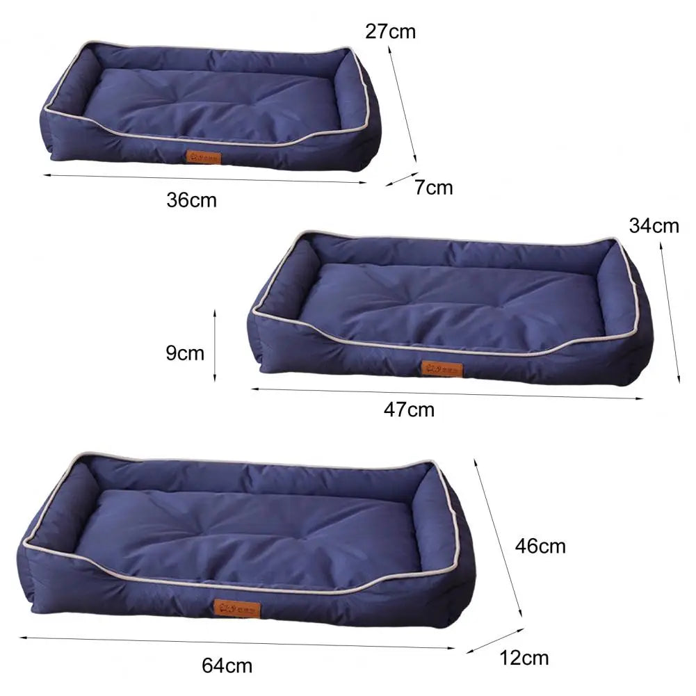 Dog Bed Waterproof Dog Bed with Non-slip Cozy Bolster Cushion for Small Dogs Washable Pet Nest Mat for Extra Dogs Soft for Dogs