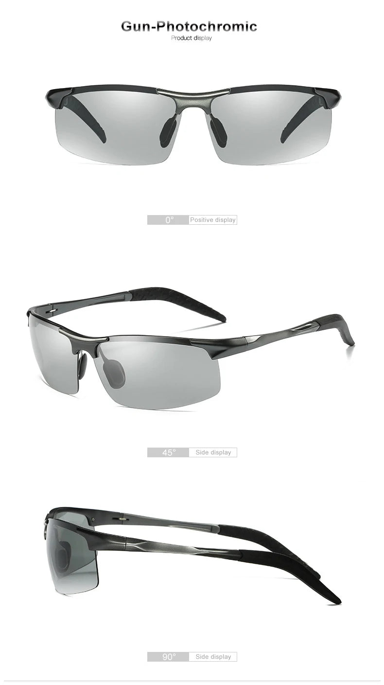 CLLOIO Aluminum Photochromic Sunglasses