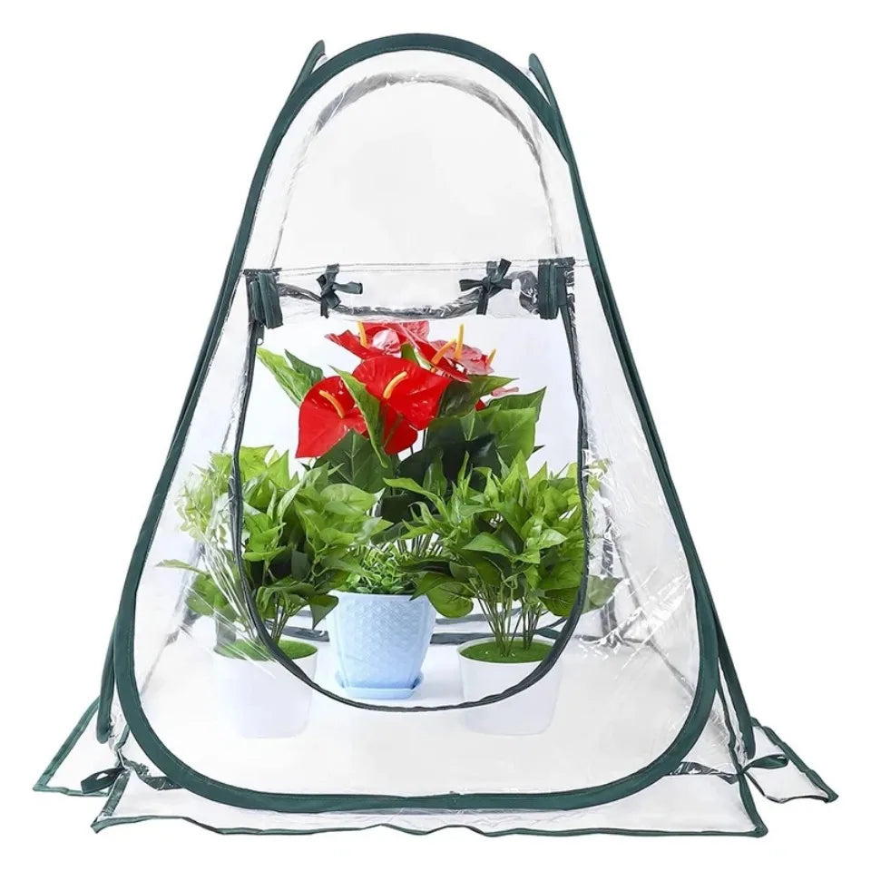 Plants Greenhouse Tent Transparent Folding Horticultural Greenhouse Warm Room Mini Sunroom Garden Nursery Plant Protective Cover