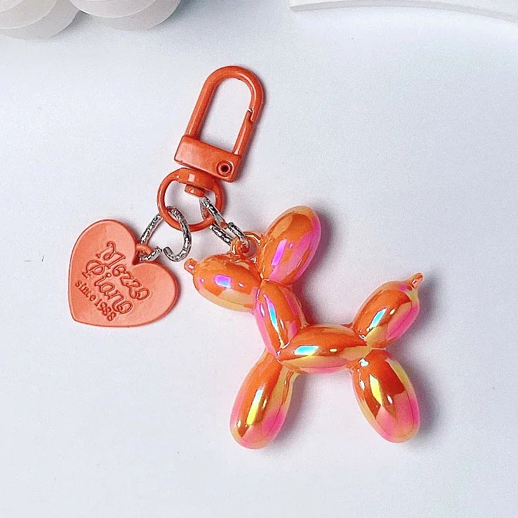 Damen Schlüsselanhänger 2025 - Adorable Balloon Dog Y2k Bag Charms Cute Puppies Acrylic