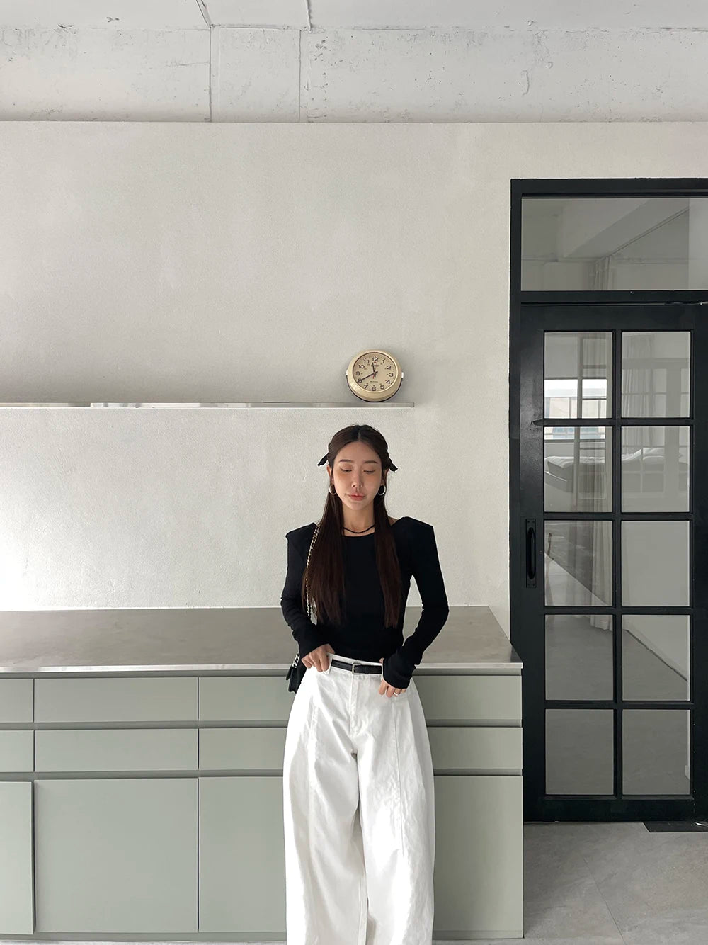 Jeans Spring Summer Long Wide Leg Pant Women High Waist Fashion Casual Korean Style Ladies Trousers Loose Pleated Woman Pants