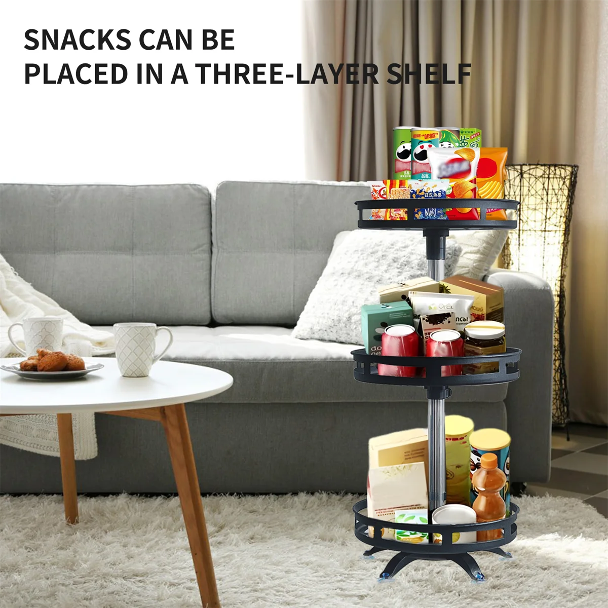 Choice 360 Grad Drehregal Rutschfest - Stahl 12er 28cm