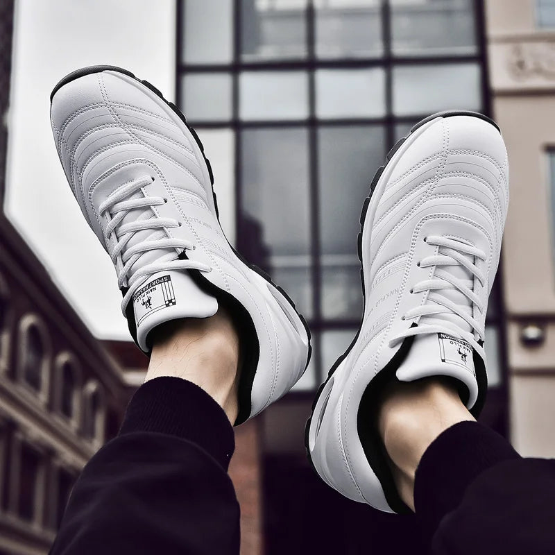 Men Sneakers Running shoes for men Platform New Breathable leather vulcanized shoes zapatos de hombre