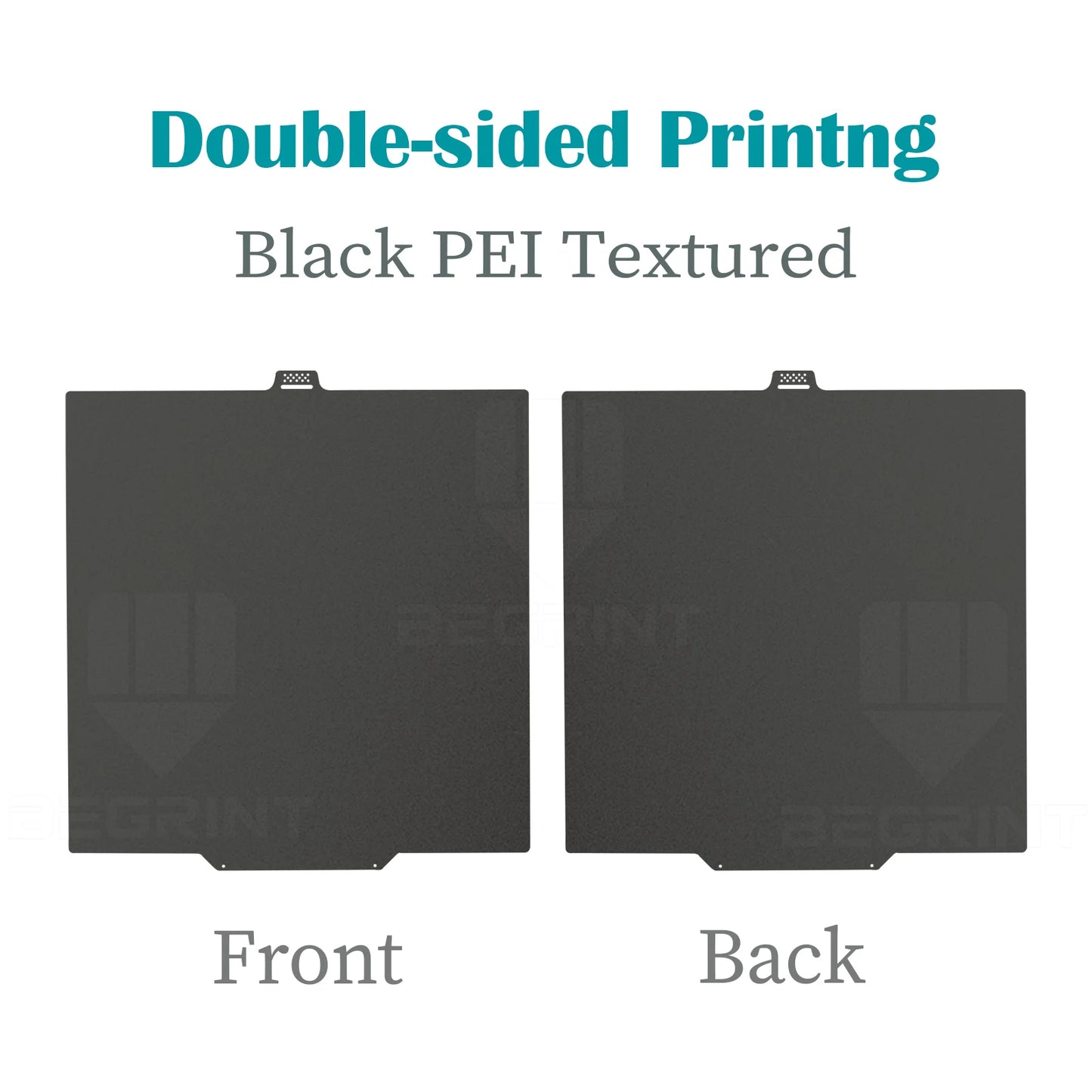 Pat încălzitor BEGRINTU Q2 - oțel cu arc PEI față-verso 280x280 mm