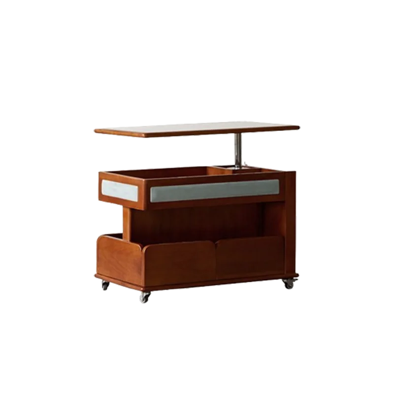 Cabinet Wood Coffee Table Lift Portable Walnut Design Living Room Side Table Folding Modern Luxury Mesa De Centro Sala Furniture