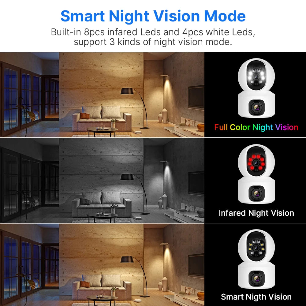 IP-Kamera 2025: Hiseeu 2K 4MP PTZ WIFI Wireless Smart - Home Security Surveillance Two-way Audio Indoor Baby Pet Monitor Collection