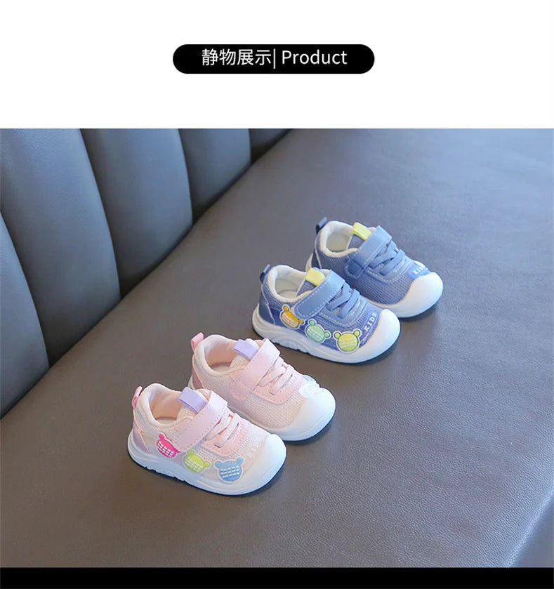LunaKids Mädchen Sneaker Atmungsaktiv - Mesh Größe 24 30