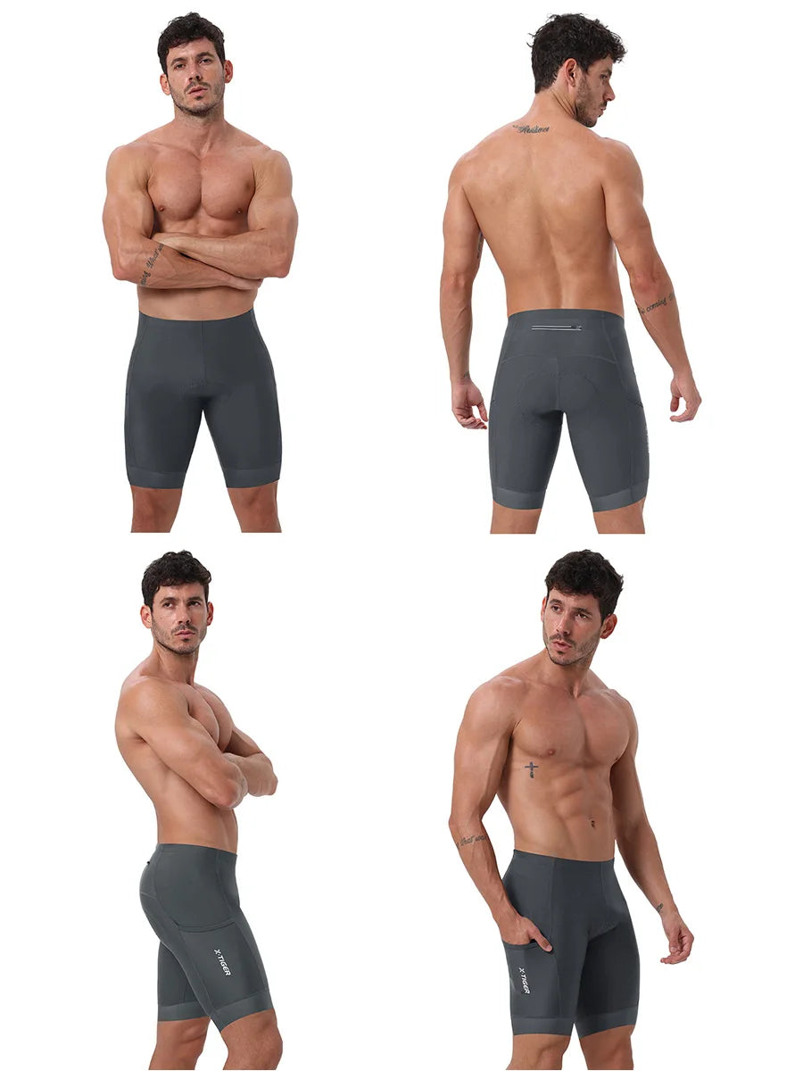 X-TIGER Radhose 5D-Gel-Polster - UV-Schutz, reflektierend