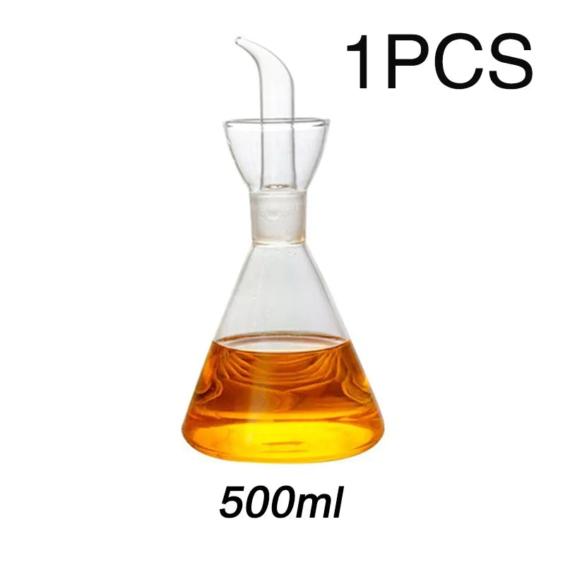 High Borosilicate Glass Oil Pot Household Leak-proof Oil & Vinegar Pots Kitchen Soy Sauce Pot Tank Seasoning Bottle
