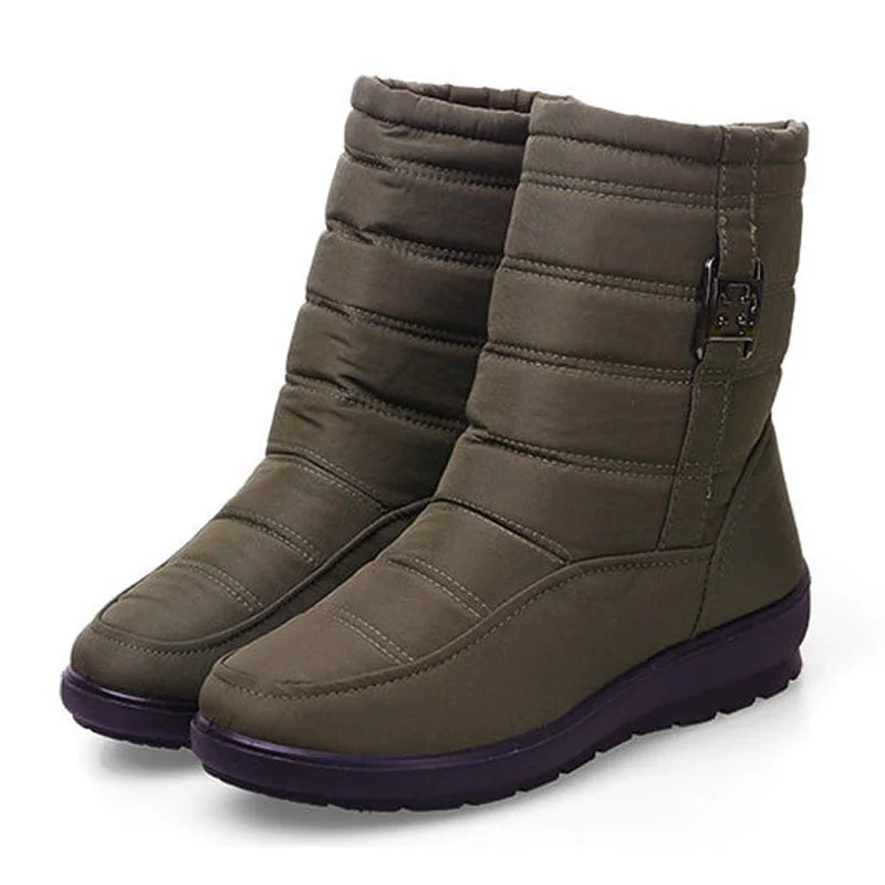 Waterproof Women Boots Winter Shoes Platform Wedge Snow Boots Comfort Thick Plush Warm Ankle Boots Female Mujer Sneakers Women
