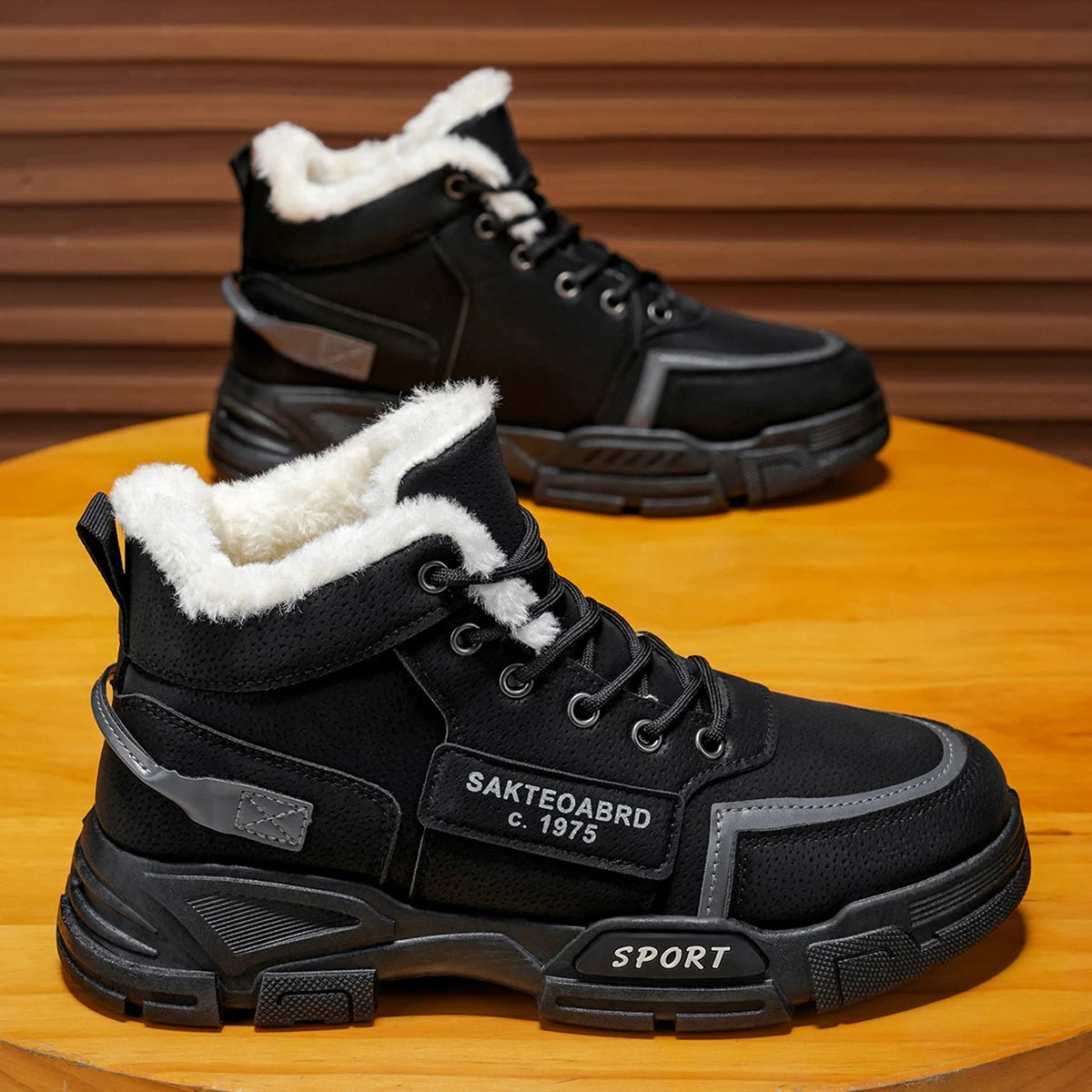 Cizme de zăpadă Choice: Căptușeală călduroasă - Impermeabilă, partea superioară din PU, talpă din PVC