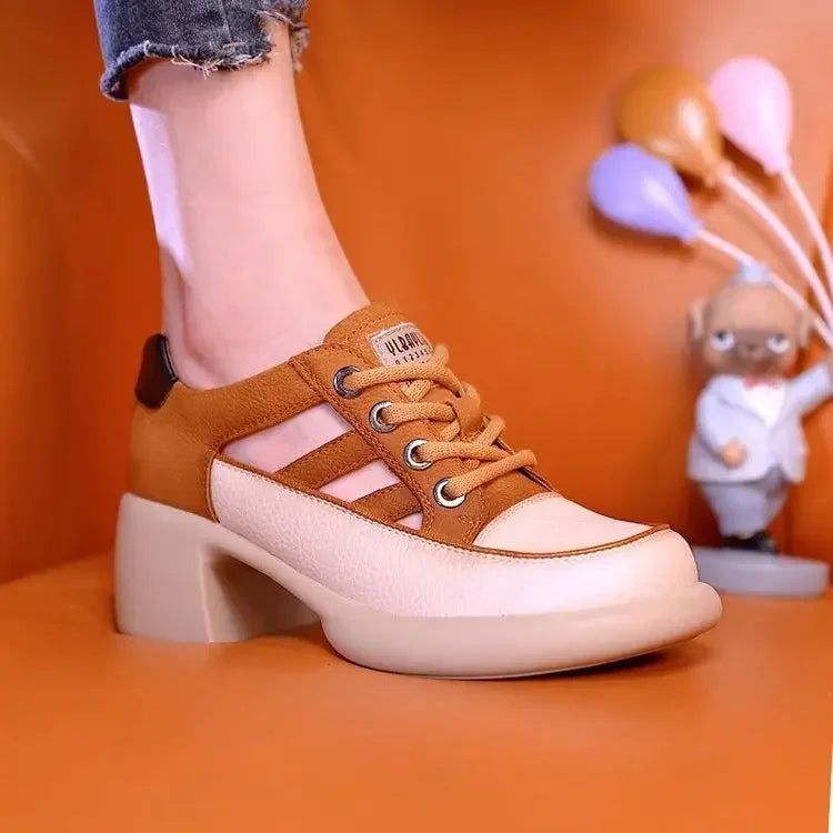 Bella Nora Keilabsatz - 4cm Absatz PU, Größe 36-42
