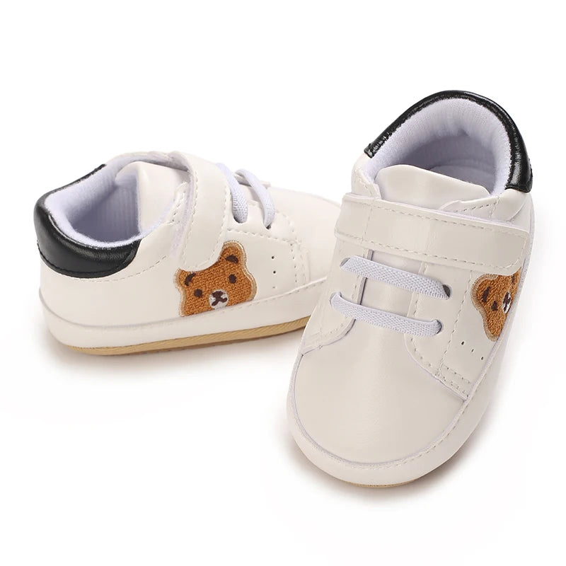 VALENSINA Panda Babyschuhe Anti Rutsch - 0-18 Monate Klett