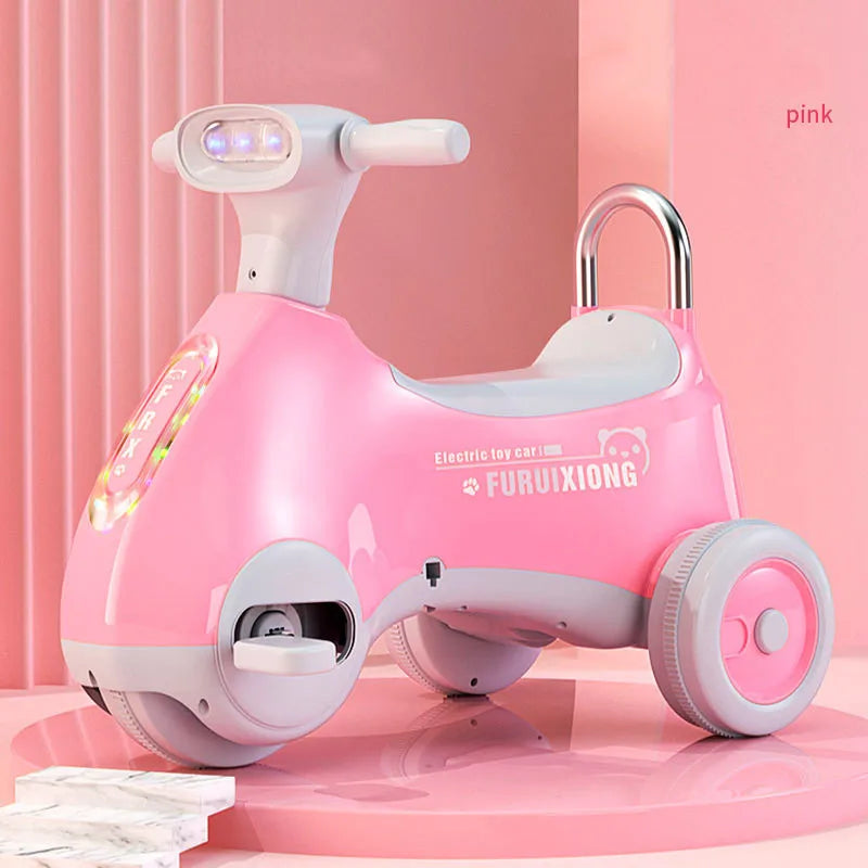 Hohe Qualität Multi-funktion LED Sound Motorrad Balance Auto Dreirad Fahrrad Baby Schaukelauto Spielzeug Für Baby Mädchen Bestes Geschenk