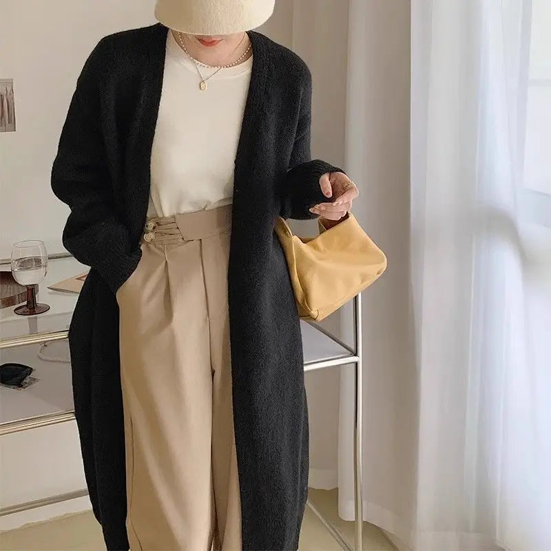 Pateekate Strickcardigan V-Ausschnitt Oversize - L, Poly